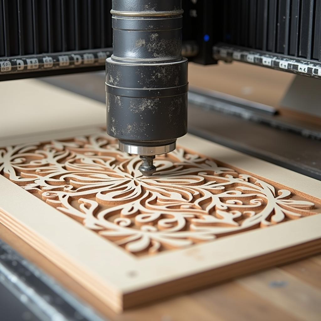 Ứng dụng máy CNC Router cắt gỗ nội thất phòng khách nhỏ
